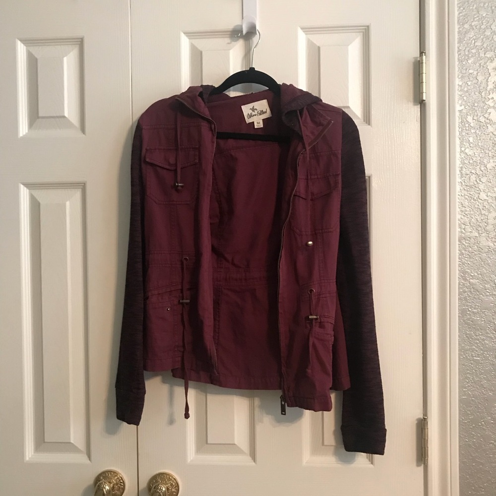 Maroon Army Jacket- perfect condition!